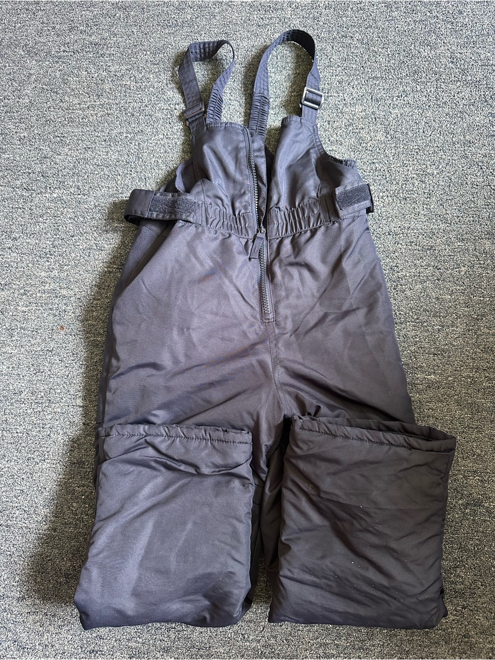 Cat & Jack Gray Insulated Bib Overalls